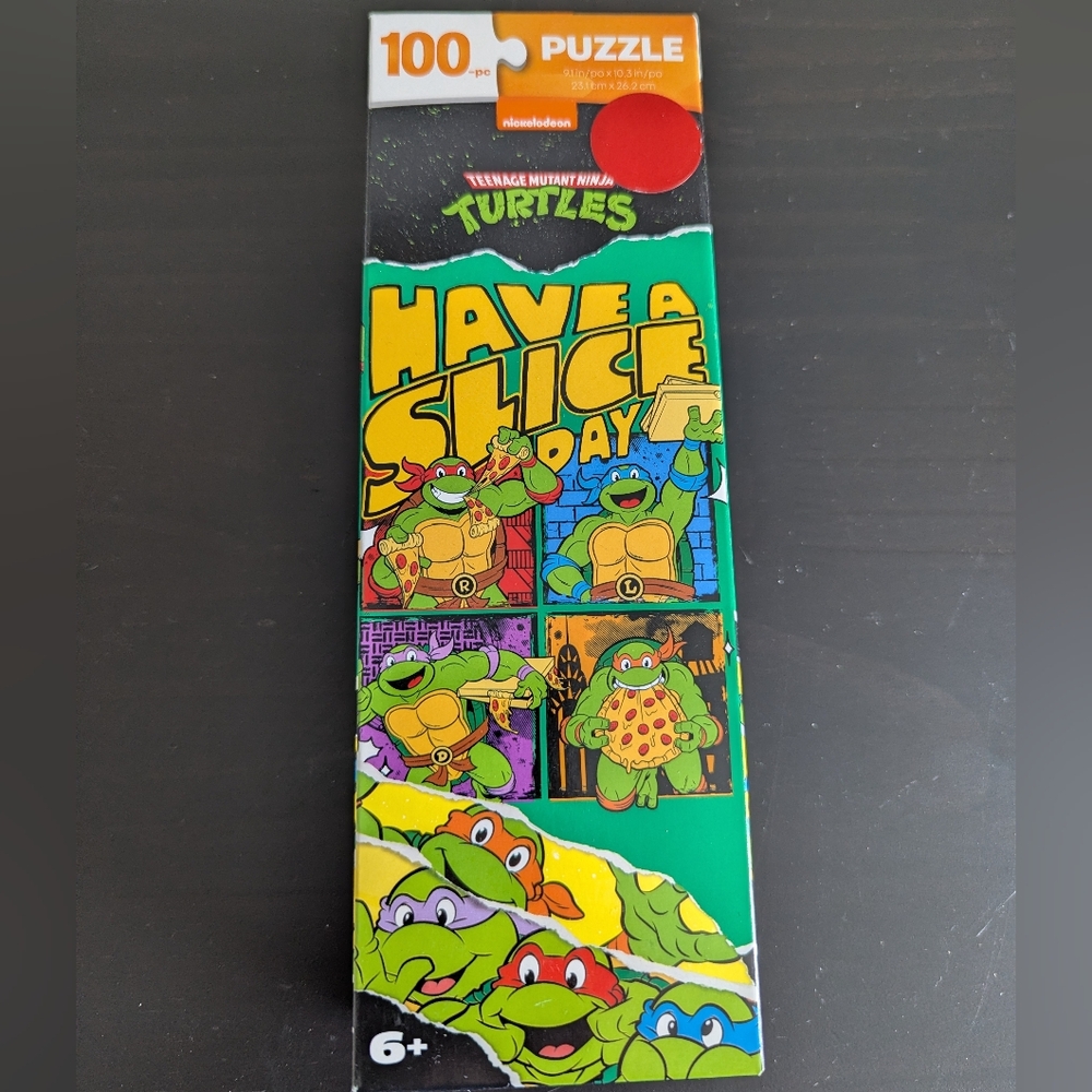 Teenage Mutant Ninja Turtles "Have a Slice" 100-Piece Puzzle - Green, Yellow